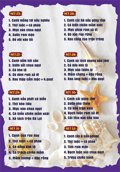 Menu cơm niêu Đà Lạt Kim Anh quán15