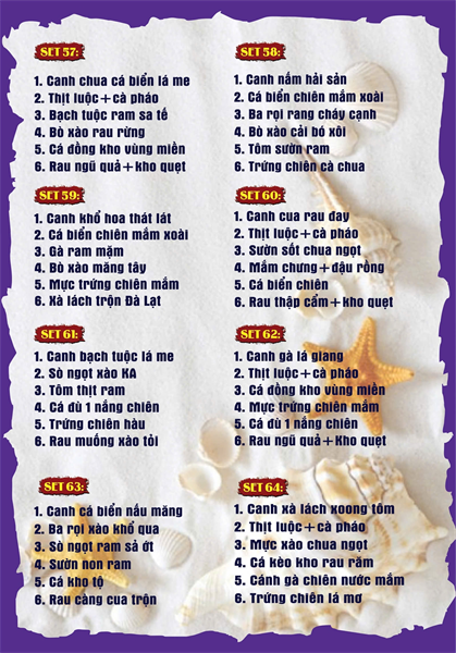 Menu cơm niêu Đà Lạt Kim Anh quán25